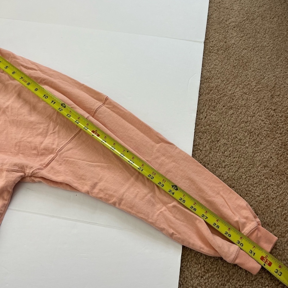 Disney World Spirit Jersey Glitter Puff Long Sleeve Size Large Peach Gold - Picture 13 of 13